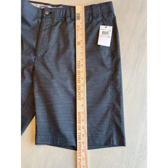Men’s‎ Callaway Opti Stretch Caviar Black Gray Golf Shorts Size 40 NWT - Picture 10 of 11